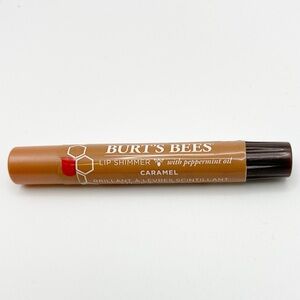 Burt’s Bees Lip Shimmer Caramel Lip Shimmer with peppermint oil sealed